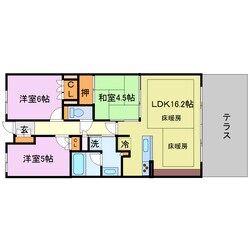 ライオンズ伏見桃山指月城の物件間取画像